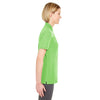 UltraClub Women's Light Green Platinum Honeycomb Pique Polo