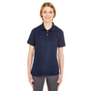 UltraClub Women's Navy Platinum Honeycomb Pique Polo