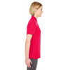 UltraClub Women's Red Platinum Honeycomb Pique Polo