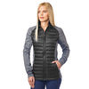 Landway Women's Black/ Grey Refuge Hybrid Lightweight Puffer