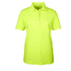 Core 365 Women's Safety Yellow Origin Performance Pique Polo with Pocket