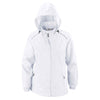 Core 365 Women's White Climate Seam-Sealed Lightweight Variegated Ripstop Jacket