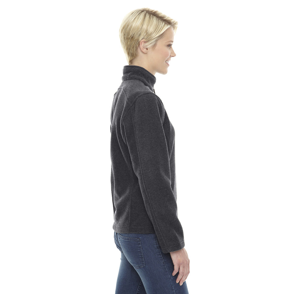 Core 365 Women's Heather Charcoal Journey Fleece Jacket