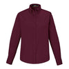 Core 365 Women's Burgundy Operate Long-Sleeve Twill Shirt