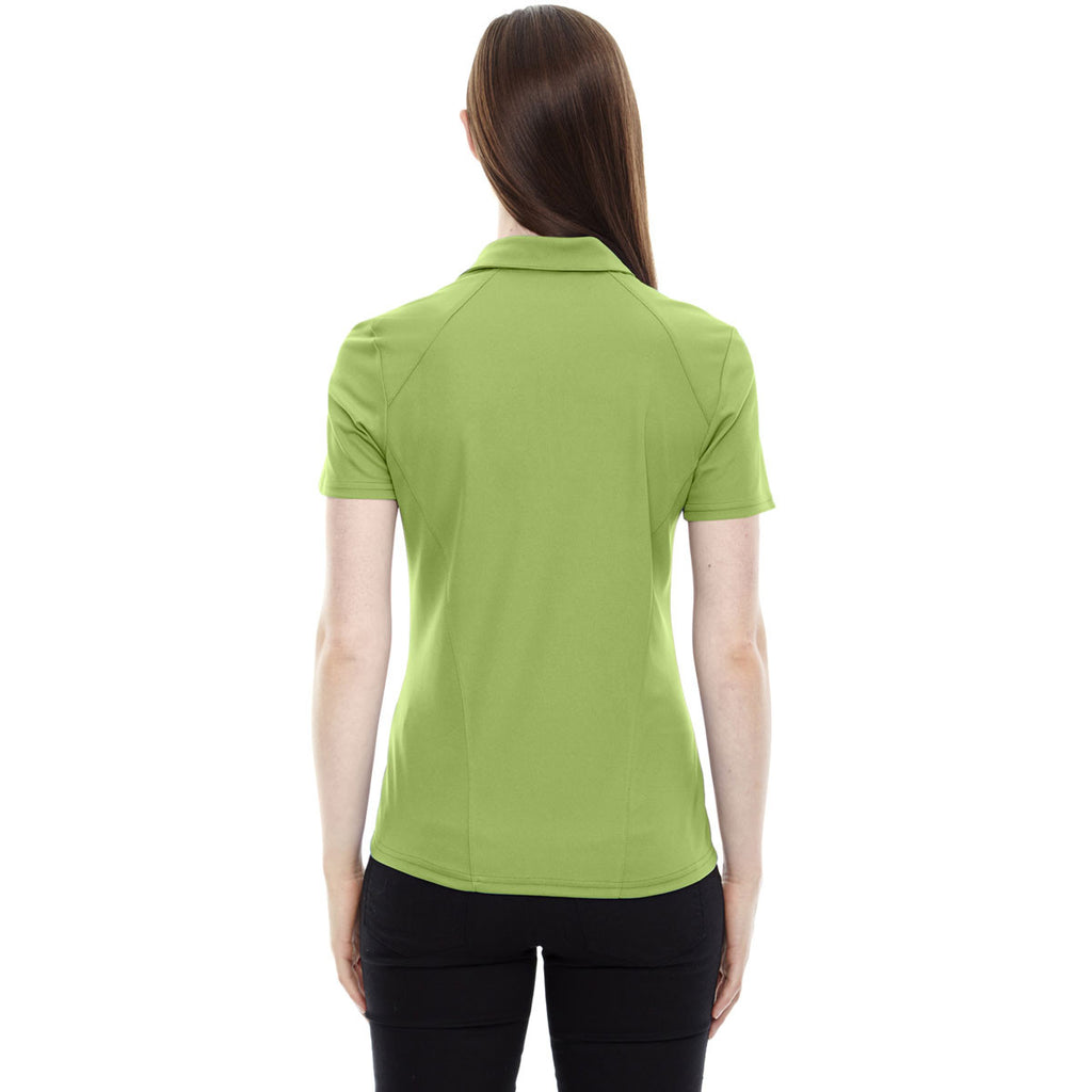 North End Women's Cactus Green Performance Pique Polo