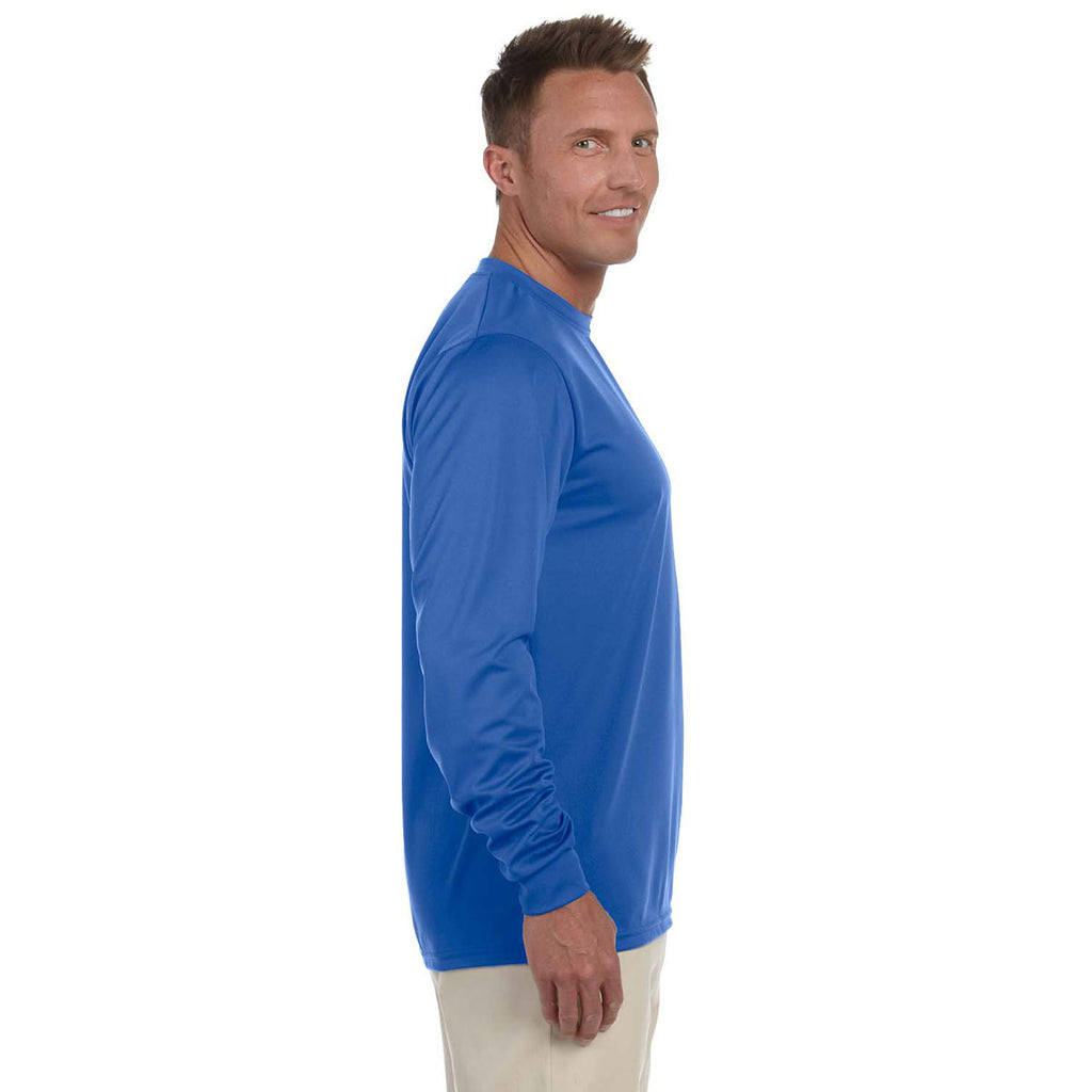 Augusta Sportswear Men's Royal Wicking Long-Sleeve T-Shirt