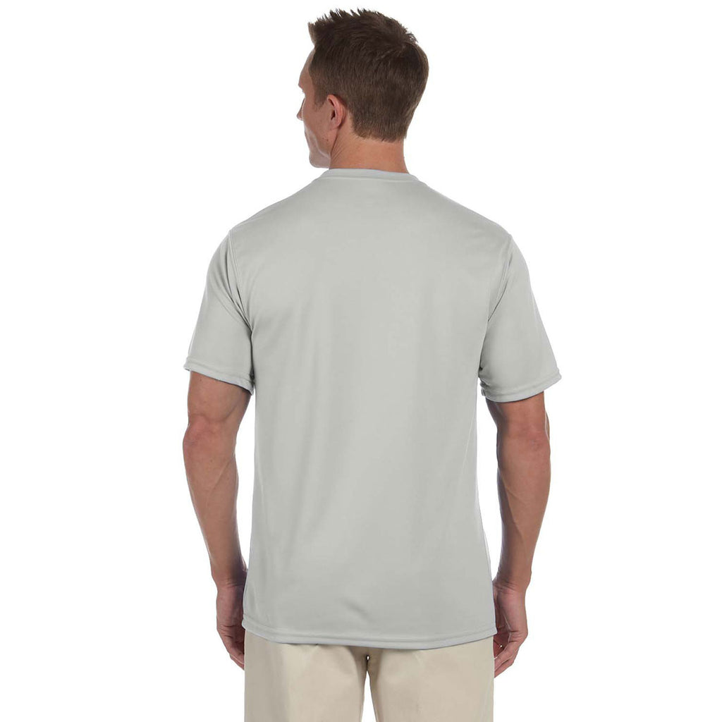 Augusta Sportswear Men's Silver Grey Wicking T-Shirt