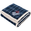 Field & Co. Blue Plaid Sherpa Blanket