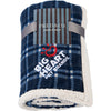 Field & Co. Blue Plaid Sherpa Blanket