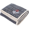 Field & Co. Grey Plaid Sherpa Blanket