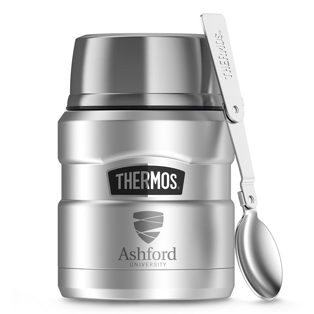 Thermos Stainless Steel Stainless King Food Jar with Spoon - 16 oz.