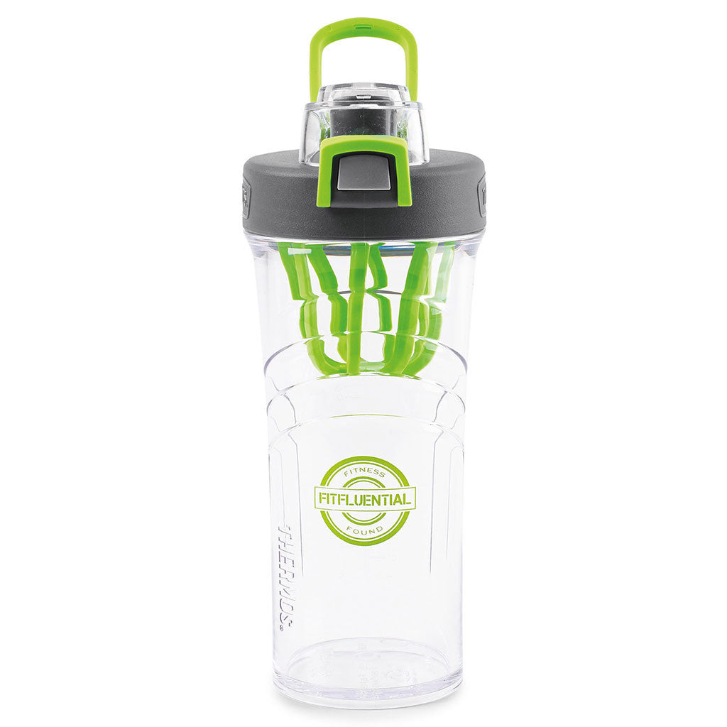 Thermos Green Shaker Bottle with Integrated Mixer- 24 oz.