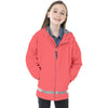 Charles River Youth Coral/Reflective New Englander Rain Jacket