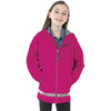 Charles River Youth Hot Pink/Reflective New Englander Rain Jacket