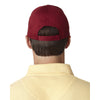 UltraClub Men's Maroon Classic Cut Chino Cotton Twill Structured Cap