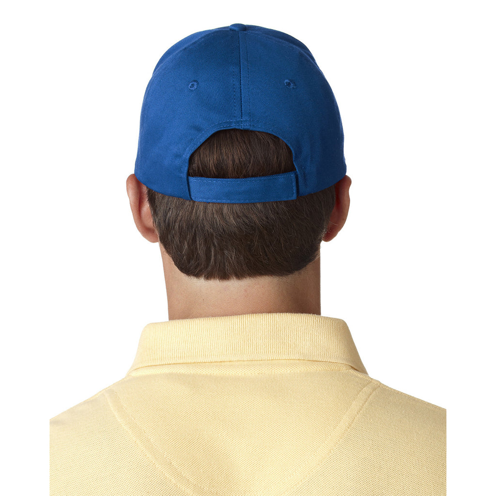 UltraClub Men's Royal Classic Cut Chino Cotton Twill Structured Cap