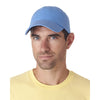 UltraClub Men's Light Blue Classic Cut Chino Cotton Twill Unconstructed Cap