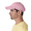 UltraClub Men's Pink Classic Cut Chino Cotton Twill Unconstructed Cap