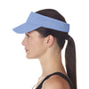 UltraClub Women's Light Blue Classic Cut Chino Cotton Twill Visor