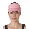 UltraClub Women's Pink Classic Cut Chino Cotton Twill Visor