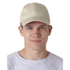 UltraClub Men's Stone Classic Cut Brushed Cotton Twill Structured Cap