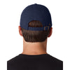 UltraClub Men's Navy Classic Cut Brushed Cotton Twill Unstructured Cap