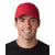 UltraClub Men's Red Classic Cut Brushed Cotton Twill Unstructured Cap