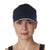 UltraClub Women's Navy/White Classic Cut Brushed Cotton Twill Sandwich Visor