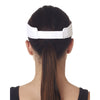 UltraClub Women's White/Navy Classic Cut Brushed Cotton Twill Sandwich Visor