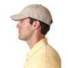 UltraClub Men's Khaki Classic Cut Heavy Brushed Cotton Twill Unstructured Cap