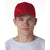 UltraClub Men's Red Classic Cut Cotton Twill 6-Panel Cap