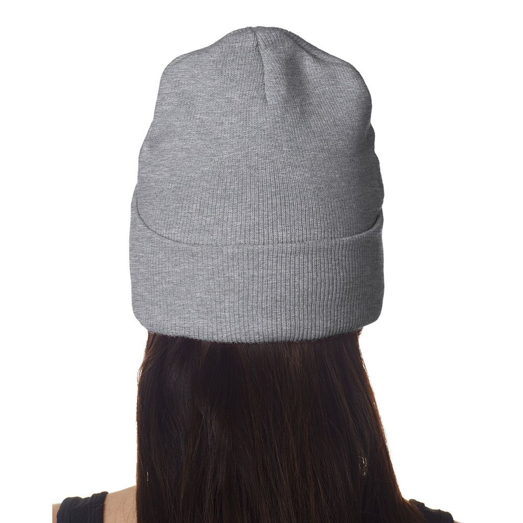 UltraClub Unisex Ash Knit Beanie with Cuff