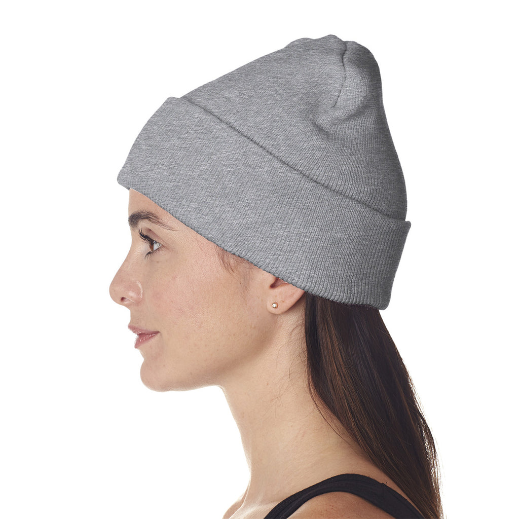 UltraClub Unisex Ash Knit Beanie with Cuff