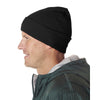 UltraClub Unisex Black Knit Beanie with Cuff