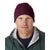 UltraClub Unisex Burgundy Knit Beanie with Cuff