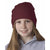 UltraClub Women's Burgundy Knit Beanie