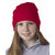 UltraClub Women's Red Knit Beanie