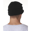 UltraClub Men's Black Knit Beanie with Lid