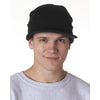 UltraClub Men's Black Knit Beanie with Lid