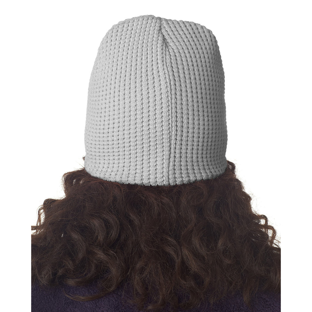 UltraClub Women's Grey Waffle Beanie