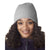 UltraClub Women's Grey Waffle Beanie