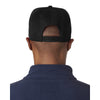 UltraClub Men's Black Flat Bill Cap