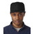 UltraClub Men's Black Flat Bill Cap