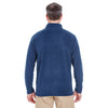 UltraClub Men's Navy Cool & Dry Quarter-Zip Microfleece