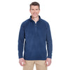 UltraClub Men's Navy Cool & Dry Quarter-Zip Microfleece