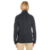 UltraClub Women's Black Cool & Dry Full-Zip Microfleece