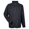 UltraClub Men's Black Cool & Dry Full-Zip Microfleece