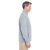 UltraClub Men's Silver Cool & Dry Full-Zip Microfleece