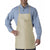 UltraClub Men's Natural Large Two-Pocket Apron