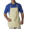 UltraClub Men's Natural Large 2-Pocket Apron